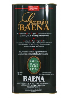Huile d'Olive Extra Vierge German Baena 4 bidons de 5 litres