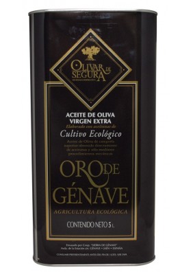 Extra Virgin Olive Oil Gold Ecological Genave 4 cans of 5 liters