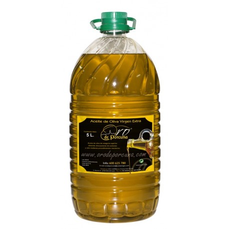 Huile d'Olive Extra Vierge Oro de Porcuna 3 bouteilles de 5 litres